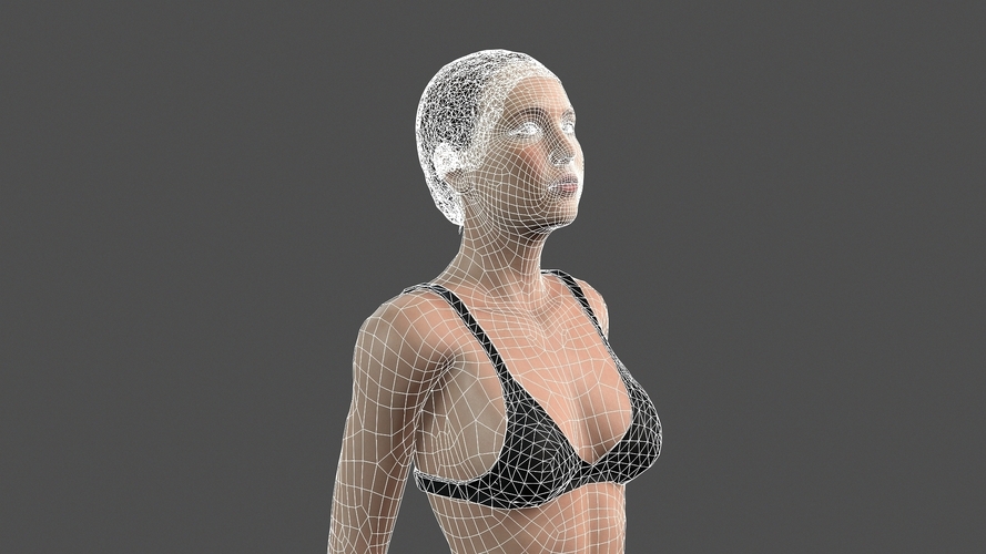 Beautiful Woman - 3d character 3D Print 396808