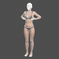 Beautiful Woman - 3d character - Thumbnail 14