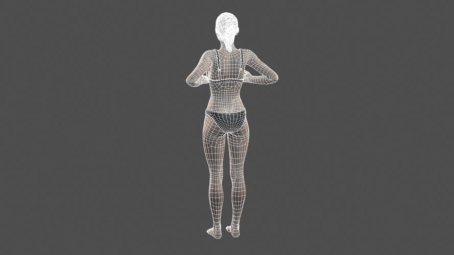Beautiful Woman - 3d character 3D Print 396810