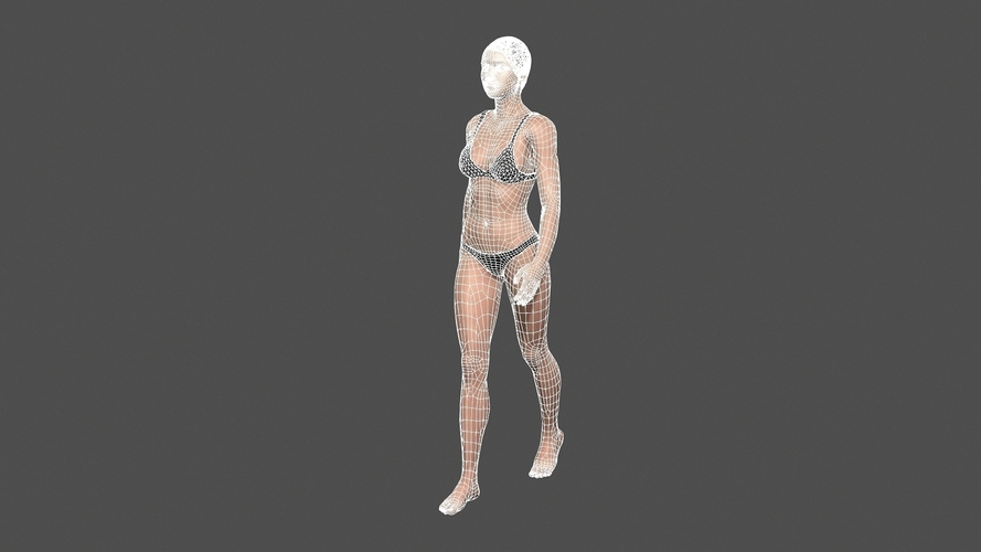 Beautiful Woman - 3d character 3D Print 396811