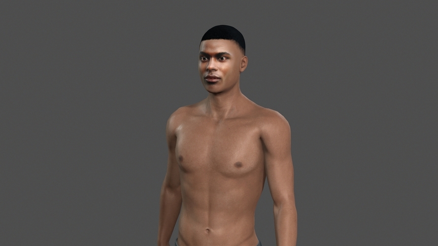 Beautiful man -3d character 3D Print 396835