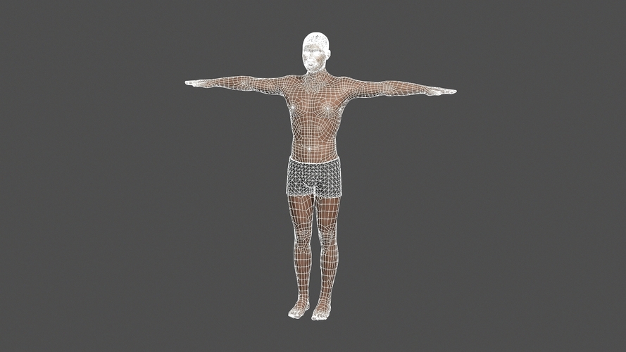 Beautiful man -3d character 3D Print 396839
