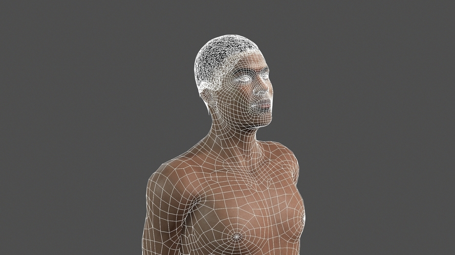 Beautiful man -3d character 3D Print 396842