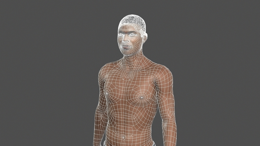 Beautiful man -3d character 3D Print 396844