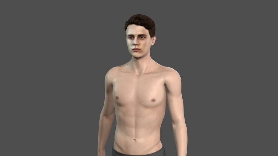 Beautiful man -3d character 3D Print 396878