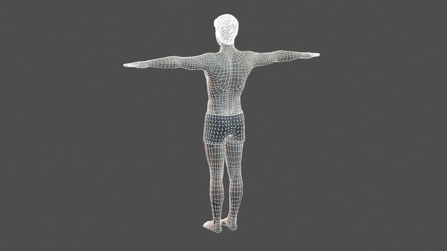 Beautiful man -3d character 3D Print 396886