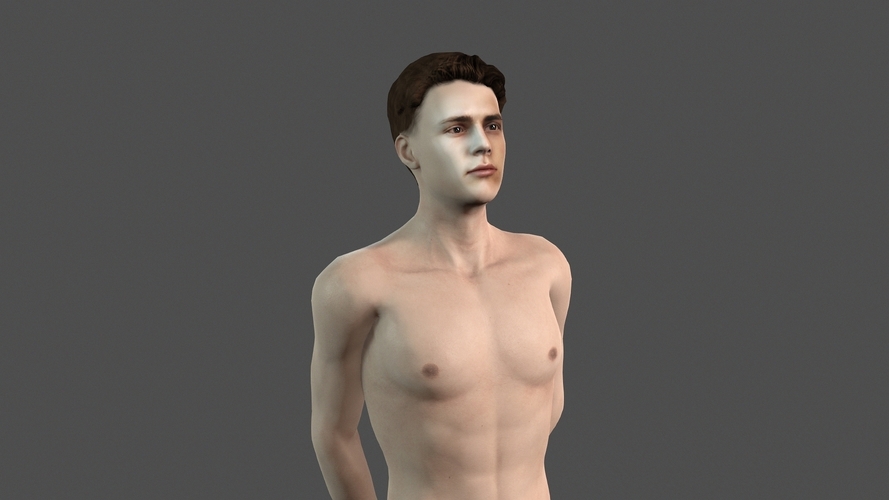 Beautiful man -3d character 3D Print 396892