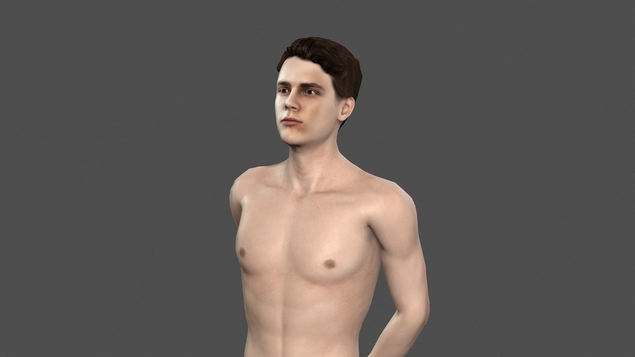 Beautiful man -3d character 3D Print 396893