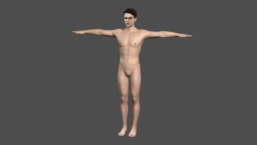 Beautiful man -3d character 3D Print 396896