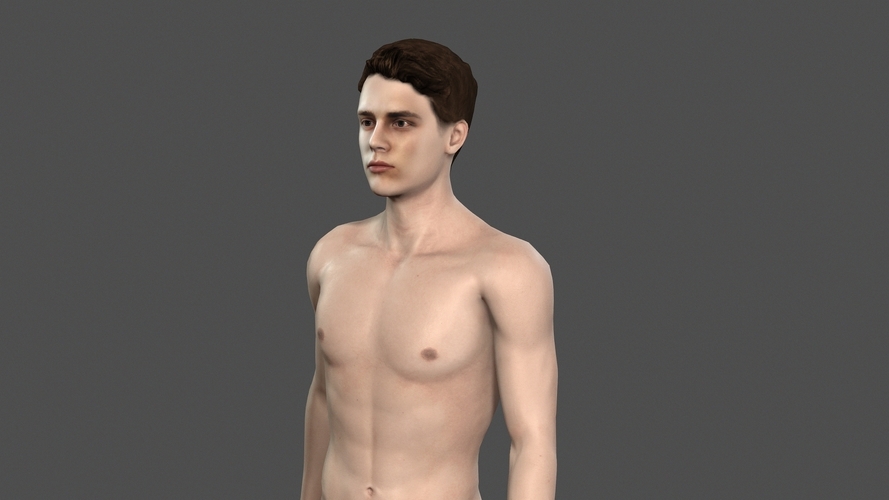 Beautiful man -3d character 3D Print 396898