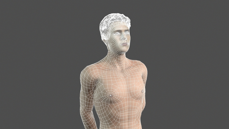 Beautiful man -3d character 3D Print 396903
