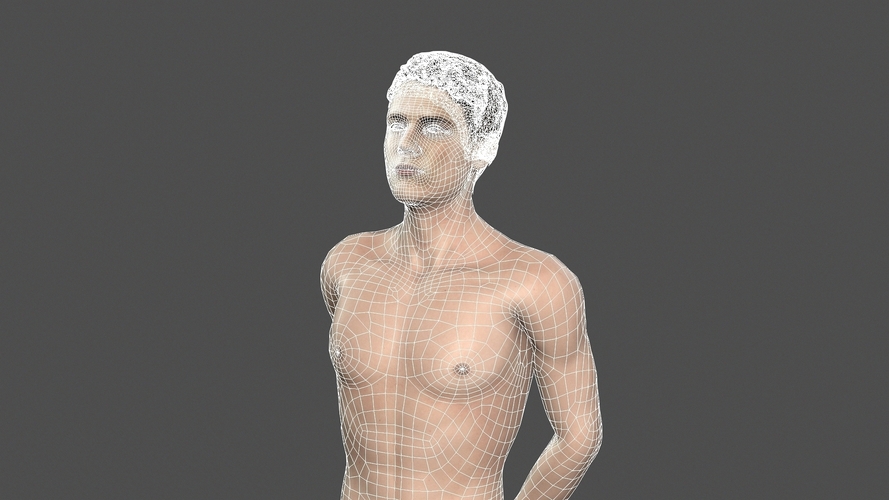 Beautiful man -3d character 3D Print 396904