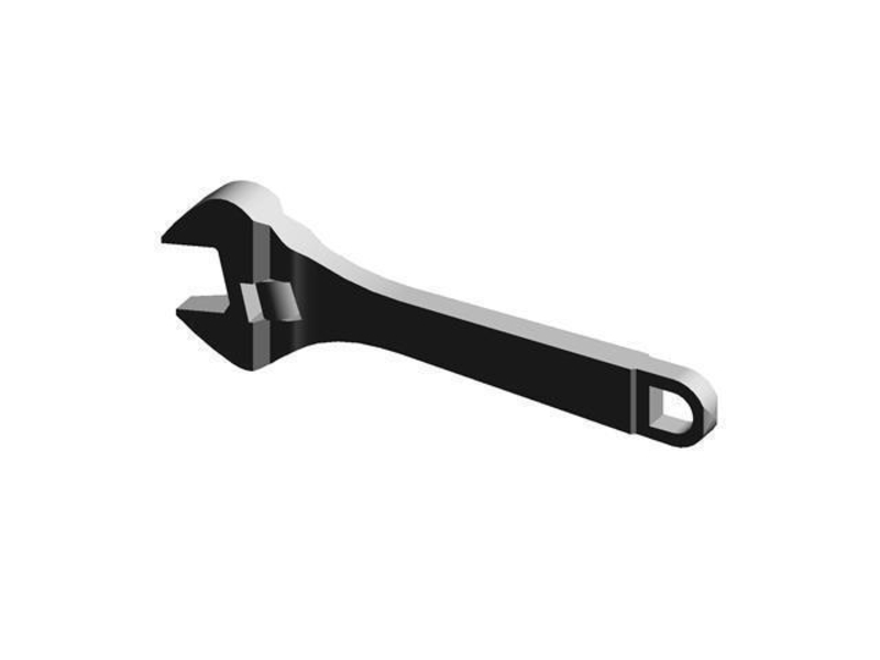 113A.C Chromed adjustable wrenches