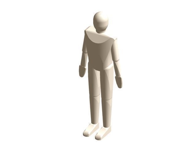Standing dummy - Size 1,76 m 3D Print 396955