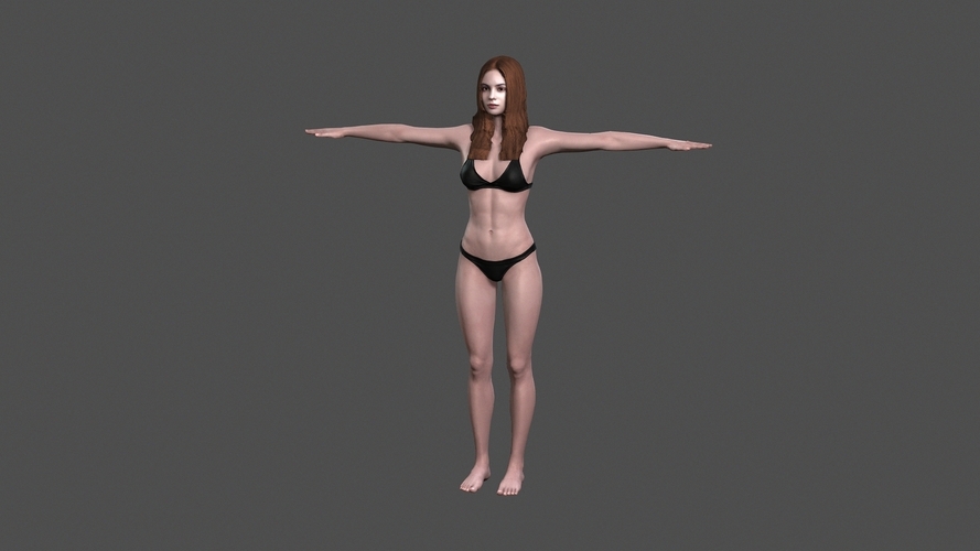 Beautiful Woman -3d character 3D Print 396960