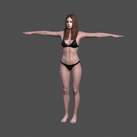 Beautiful Woman -3d character - Thumbnail 1