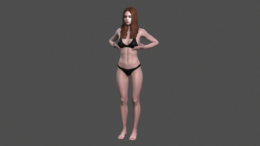 Beautiful Woman -3d character 3D Print 396962