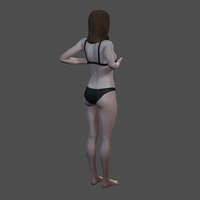 Beautiful Woman -3d character - Thumbnail 5