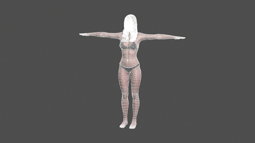 Beautiful Woman -3d character 3D Print 396968