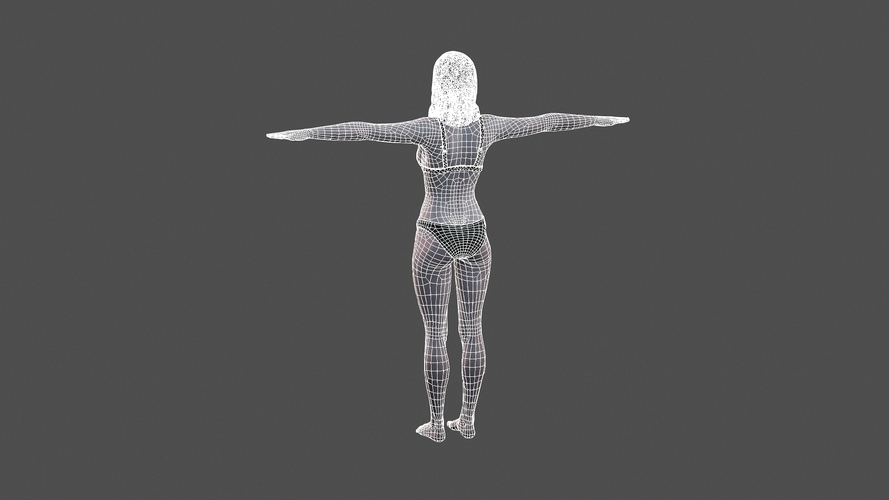 Beautiful Woman -3d character 3D Print 396969