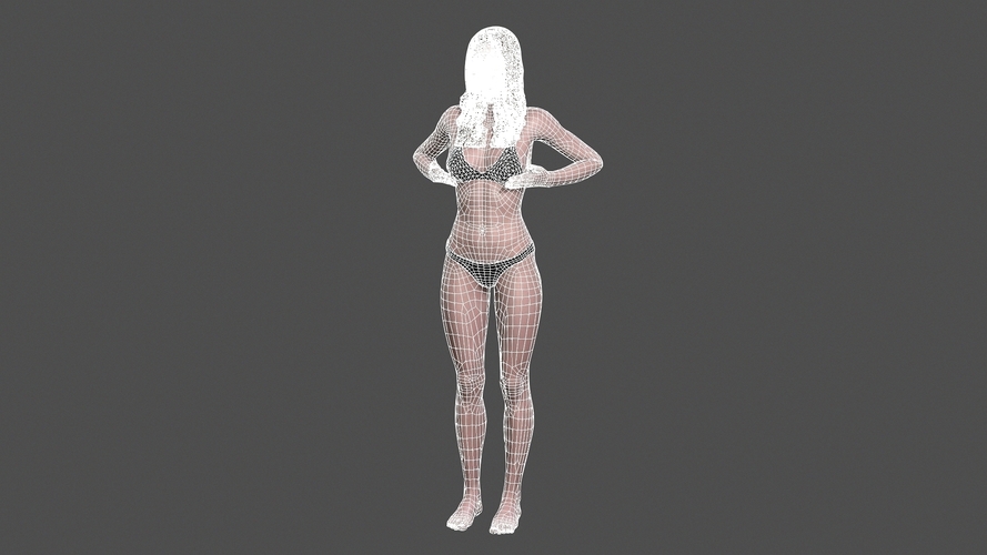 Beautiful Woman -3d character 3D Print 396971
