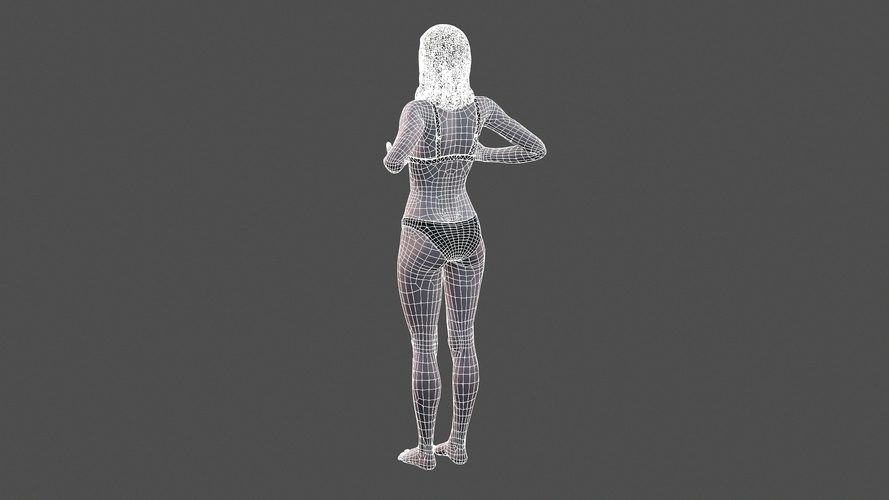 Beautiful Woman -3d character 3D Print 396972