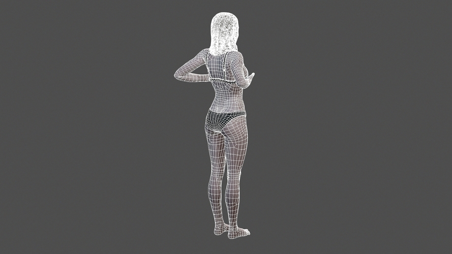 Beautiful Woman -3d character 3D Print 396973