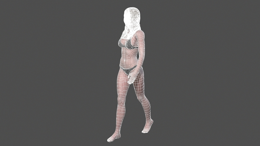 Beautiful Woman -3d character 3D Print 396974