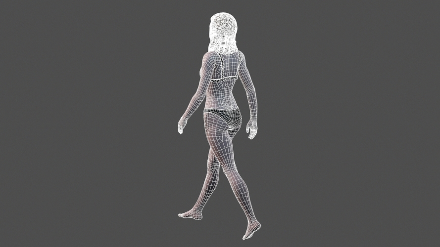 Beautiful Woman -3d character 3D Print 396975