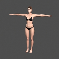 Beautiful Woman -3d character - Thumbnail 1