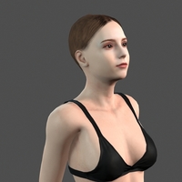 Small Beautiful Woman -3d character 3D Printing 396984
