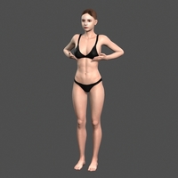 Beautiful Woman -3d character - Thumbnail 4