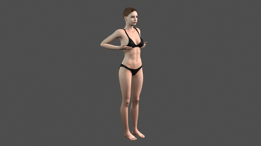 Beautiful Woman -3d character 3D Print 396986