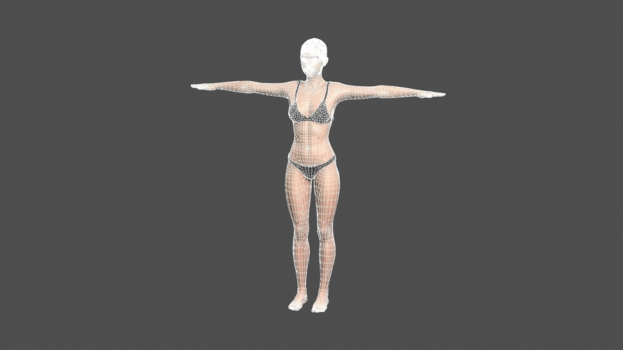 Beautiful Woman -3d character 3D Print 396990