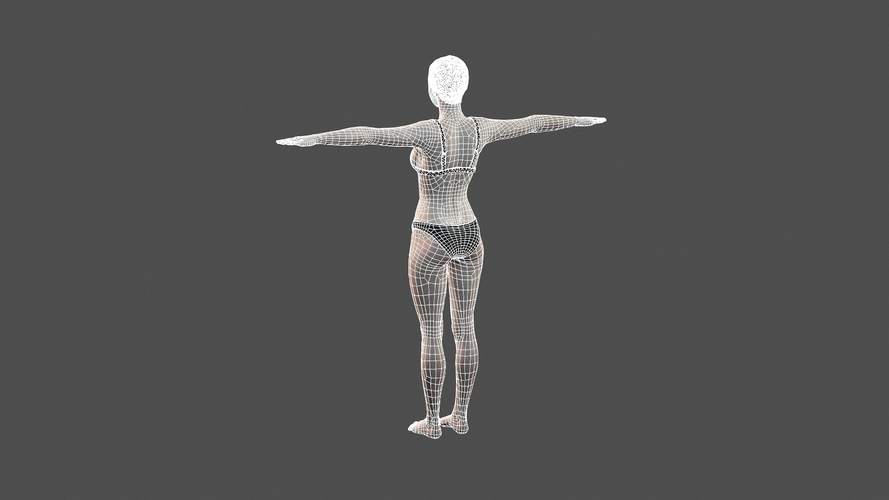 Beautiful Woman -3d character 3D Print 396991