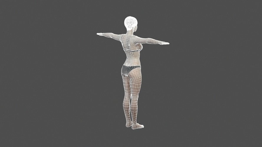 Beautiful Woman -3d character 3D Print 396992
