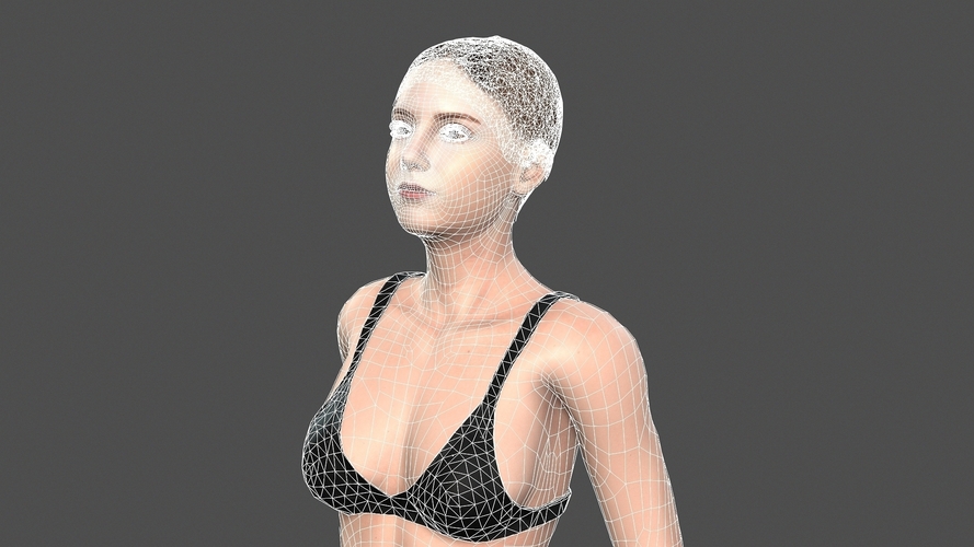 Beautiful Woman -3d character 3D Print 396993