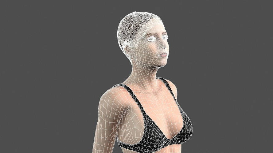 Beautiful Woman -3d character 3D Print 396994