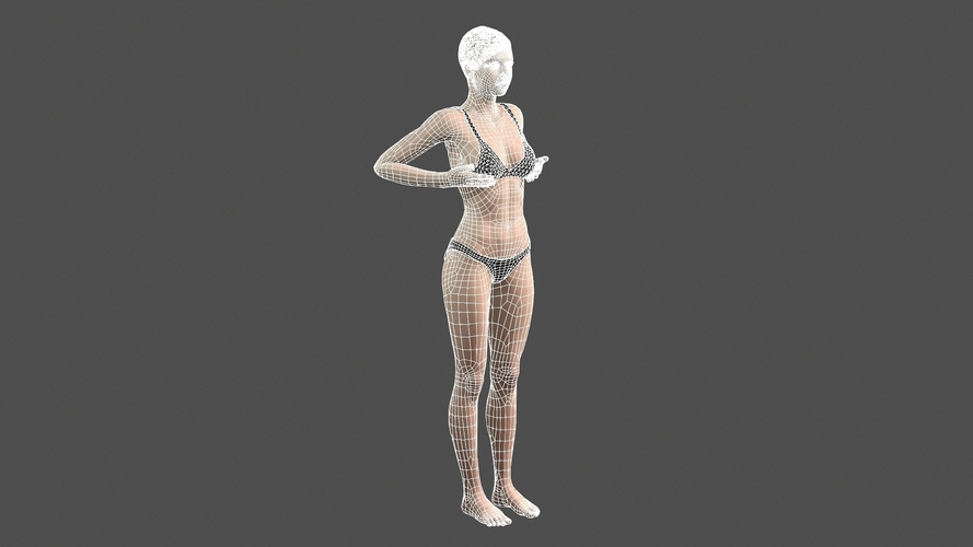 Beautiful Woman -3d character 3D Print 396996
