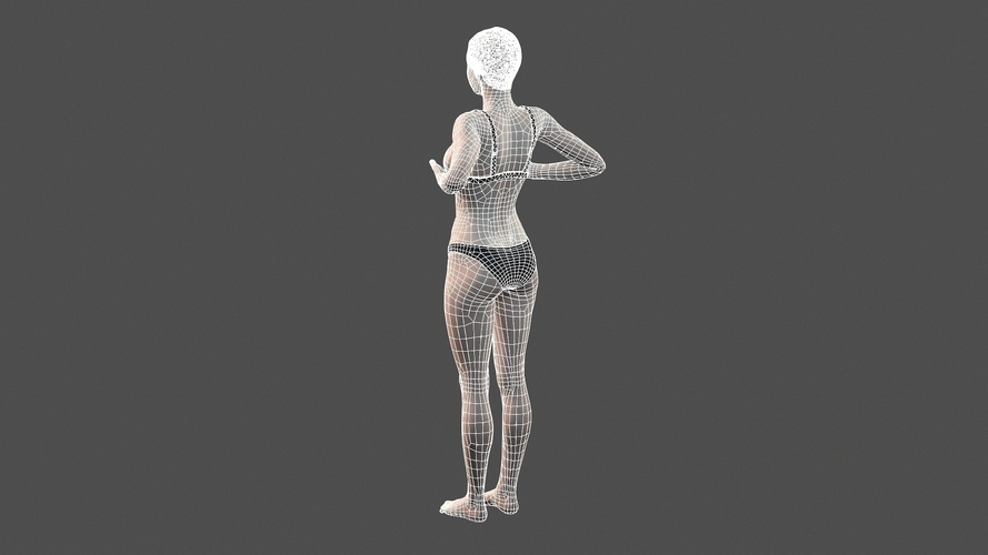 Beautiful Woman -3d character 3D Print 396997