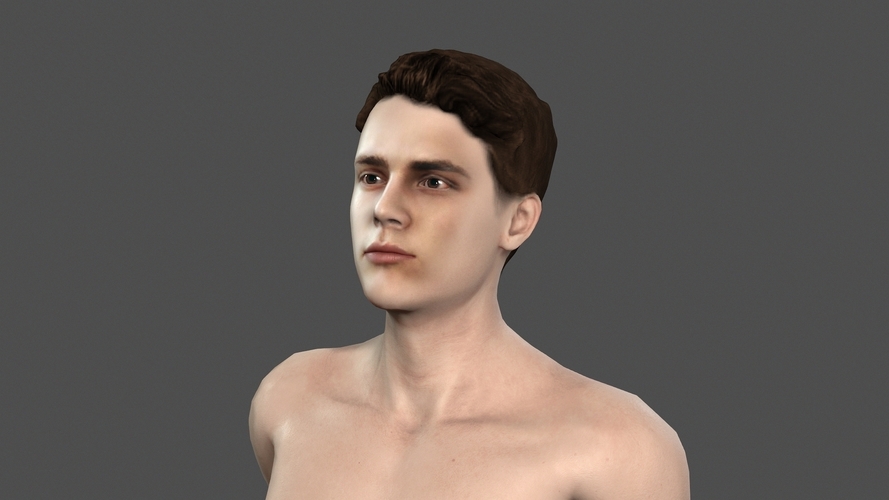 Beautiful man -3d charact 3D Print 397054