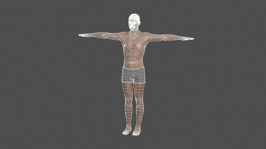 Beautiful man -3d character 3D Print 397091