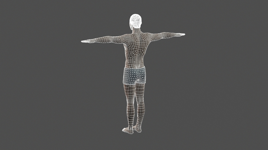 Beautiful man -3d character 3D Print 397092