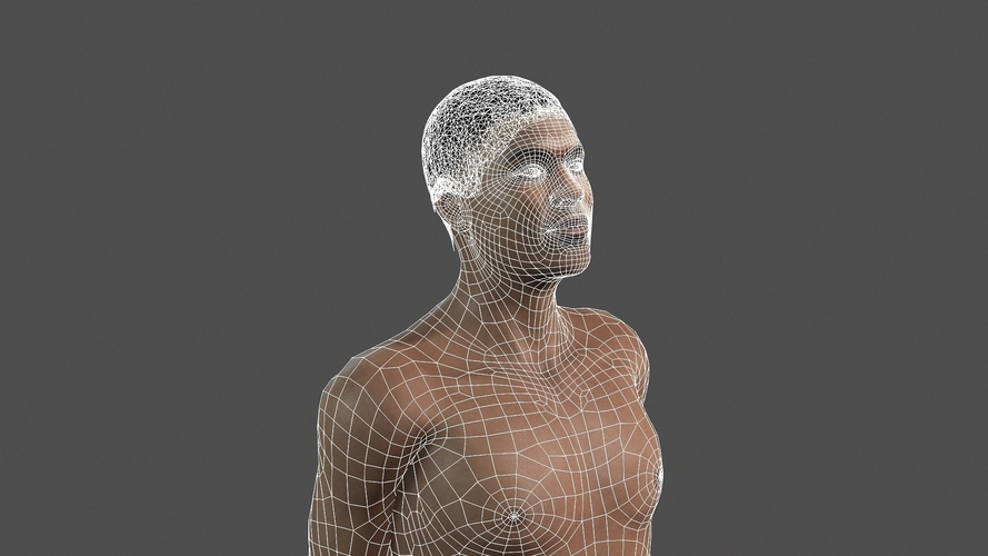 Beautiful man -3d character 3D Print 397094