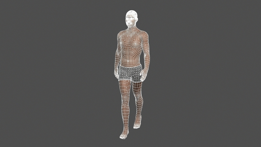 Beautiful man -3d character 3D Print 397095