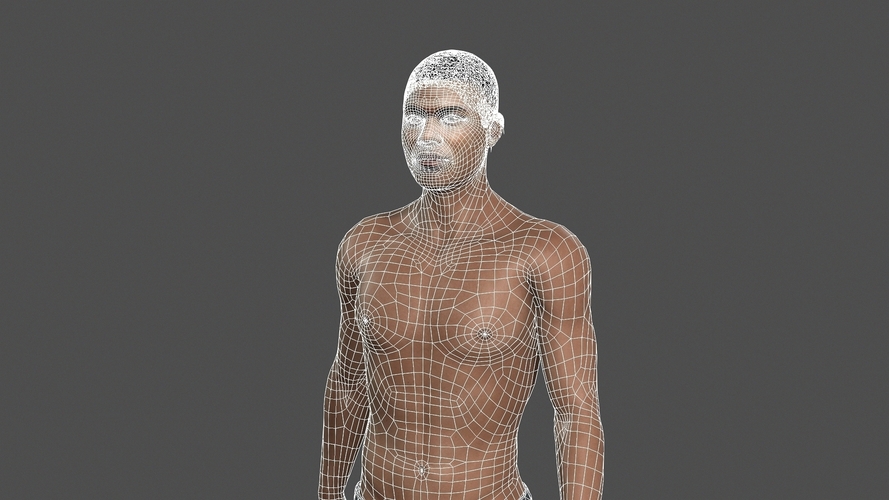 Beautiful man -3d character 3D Print 397096