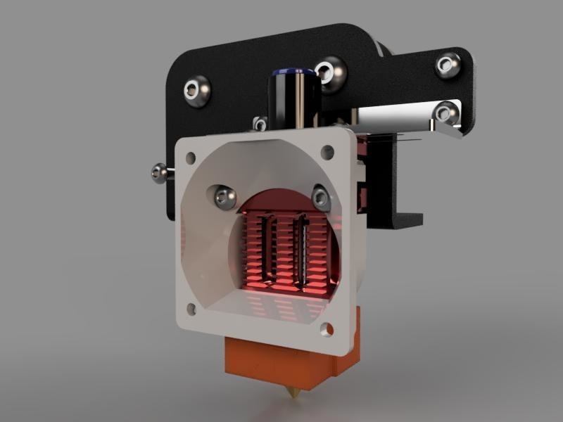 CR6 hotend fan ducts