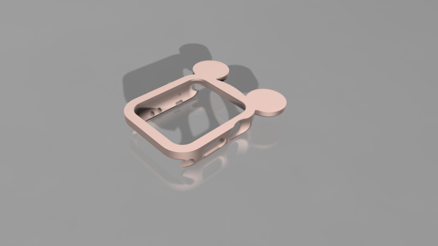 Apple Watch Case Mickey Flat ears Series 2/3 38mm 3D Print 397144