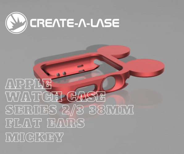 Apple Watch Case Mickey Flat ears Series 2/3 38mm 3D Print 397145