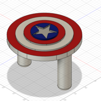 Small captain America outlet protection 3D Printing 397156